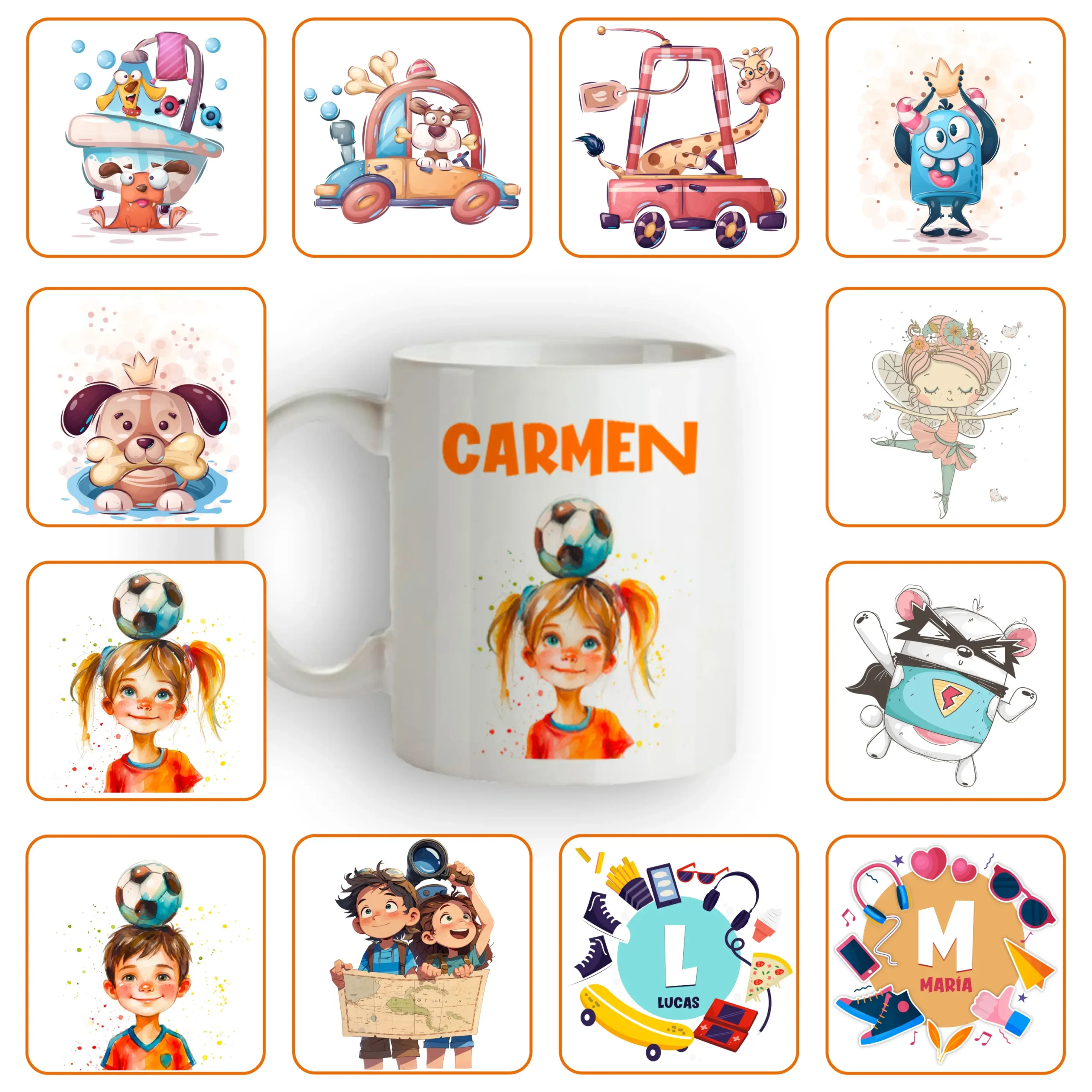 Taza Blanca personalizada con diseño elegido