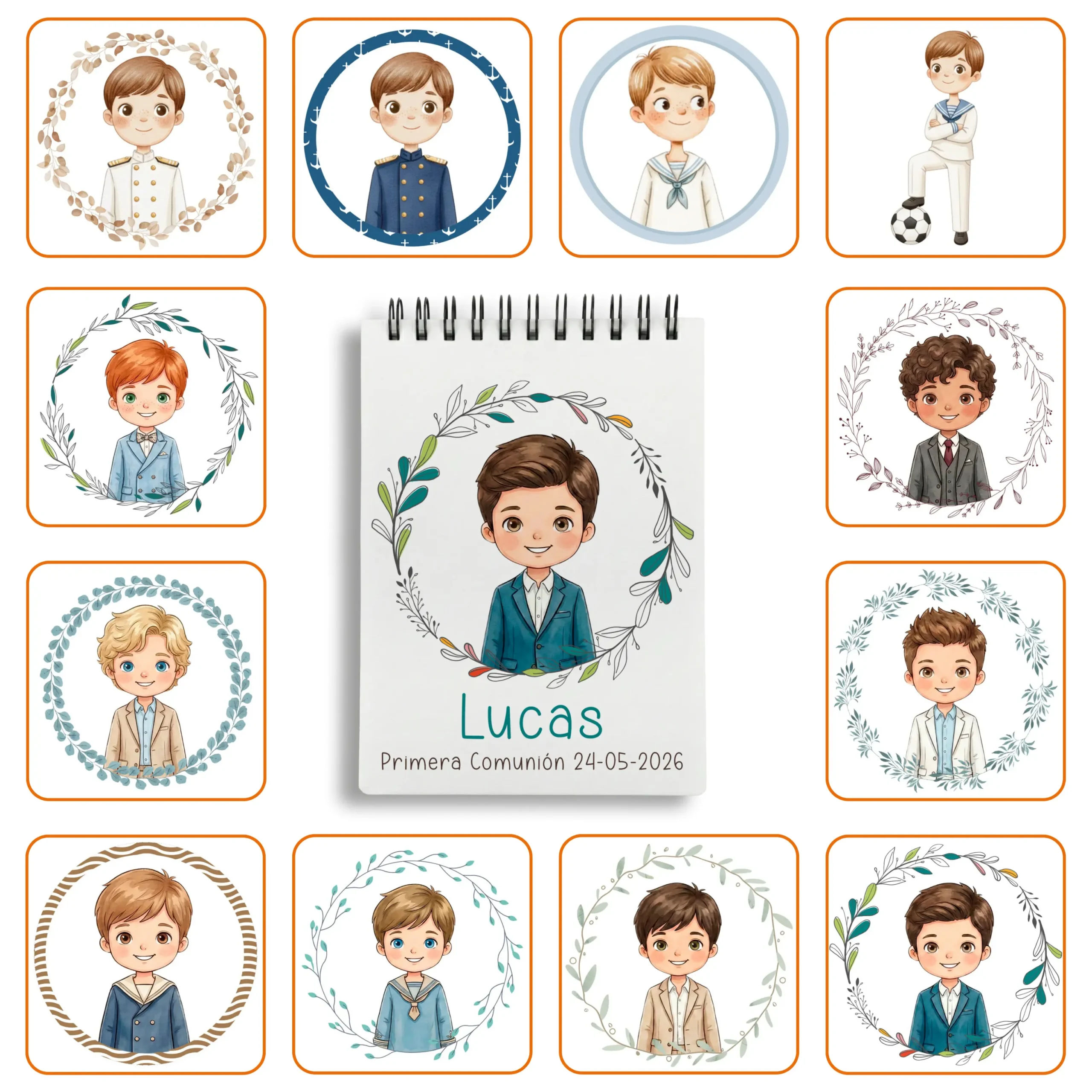 Bloc Anillas A6 Niño Comunión