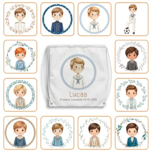 Mochila Poliéster Personalizada Niño Comunión