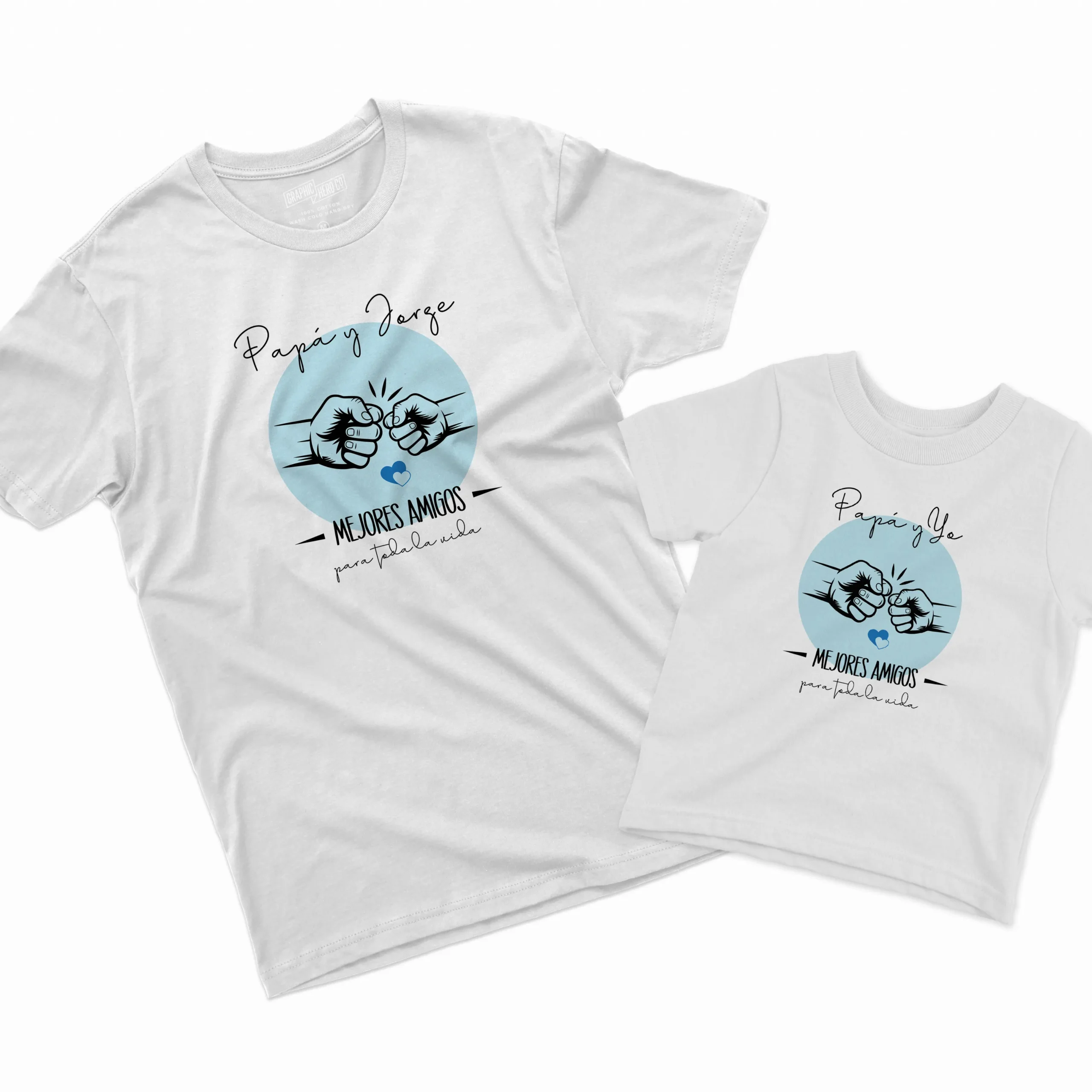 Camisetas Padre e Hijo Papá y yo mejores amigos para toda la vida