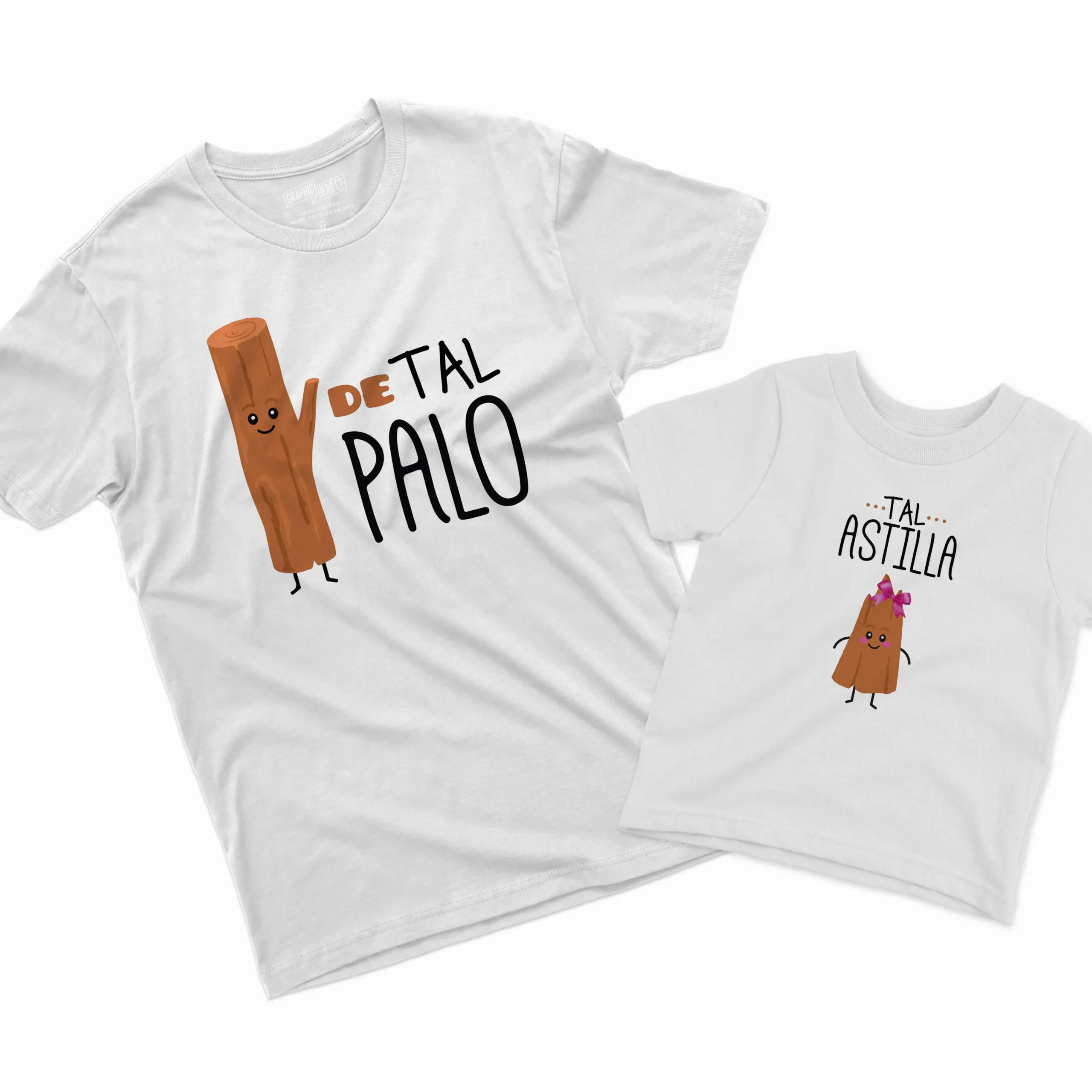 Camisetas Padre e Hija De tal Palo Tal Astilla