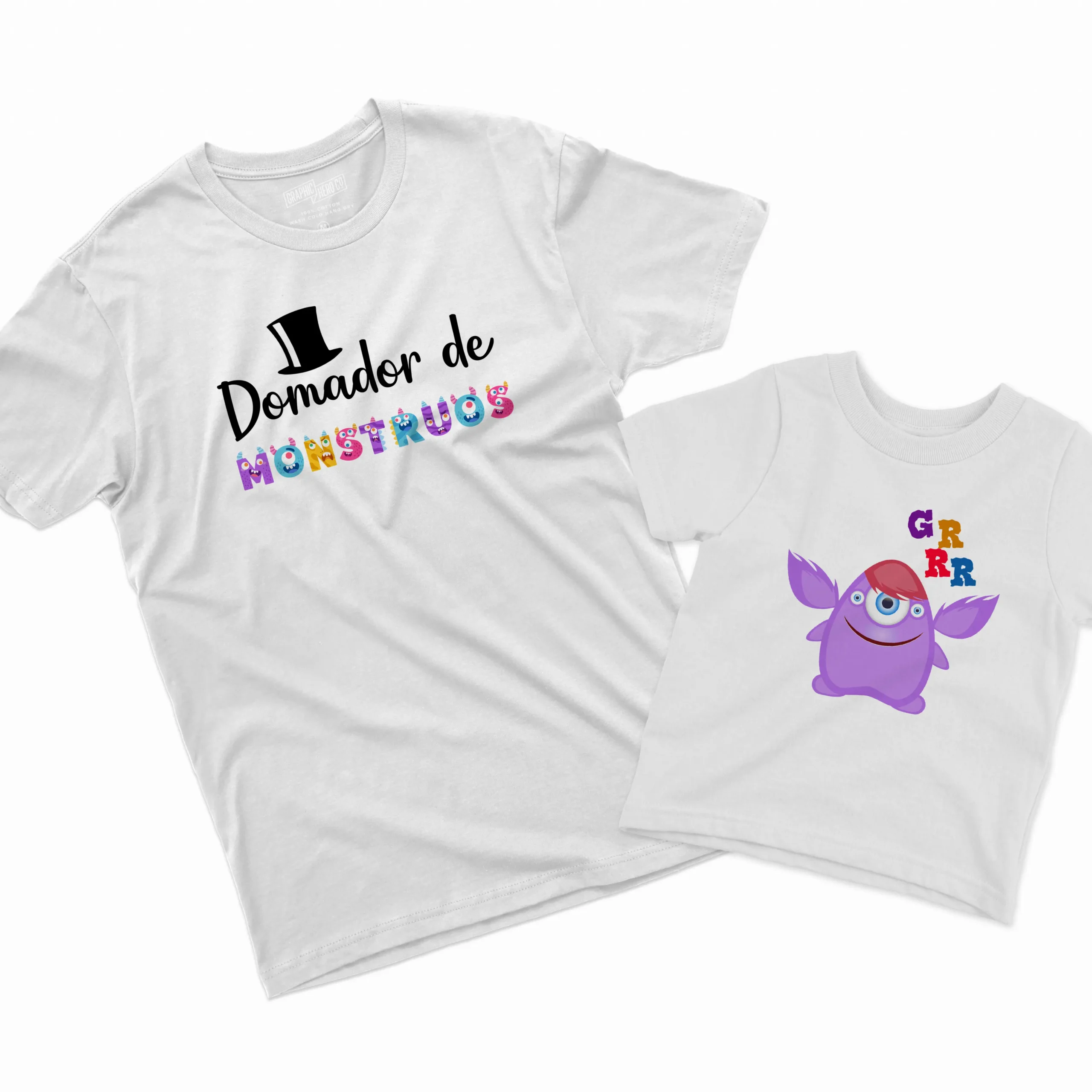Camisetas Padre e Hija Domador de Monstruos