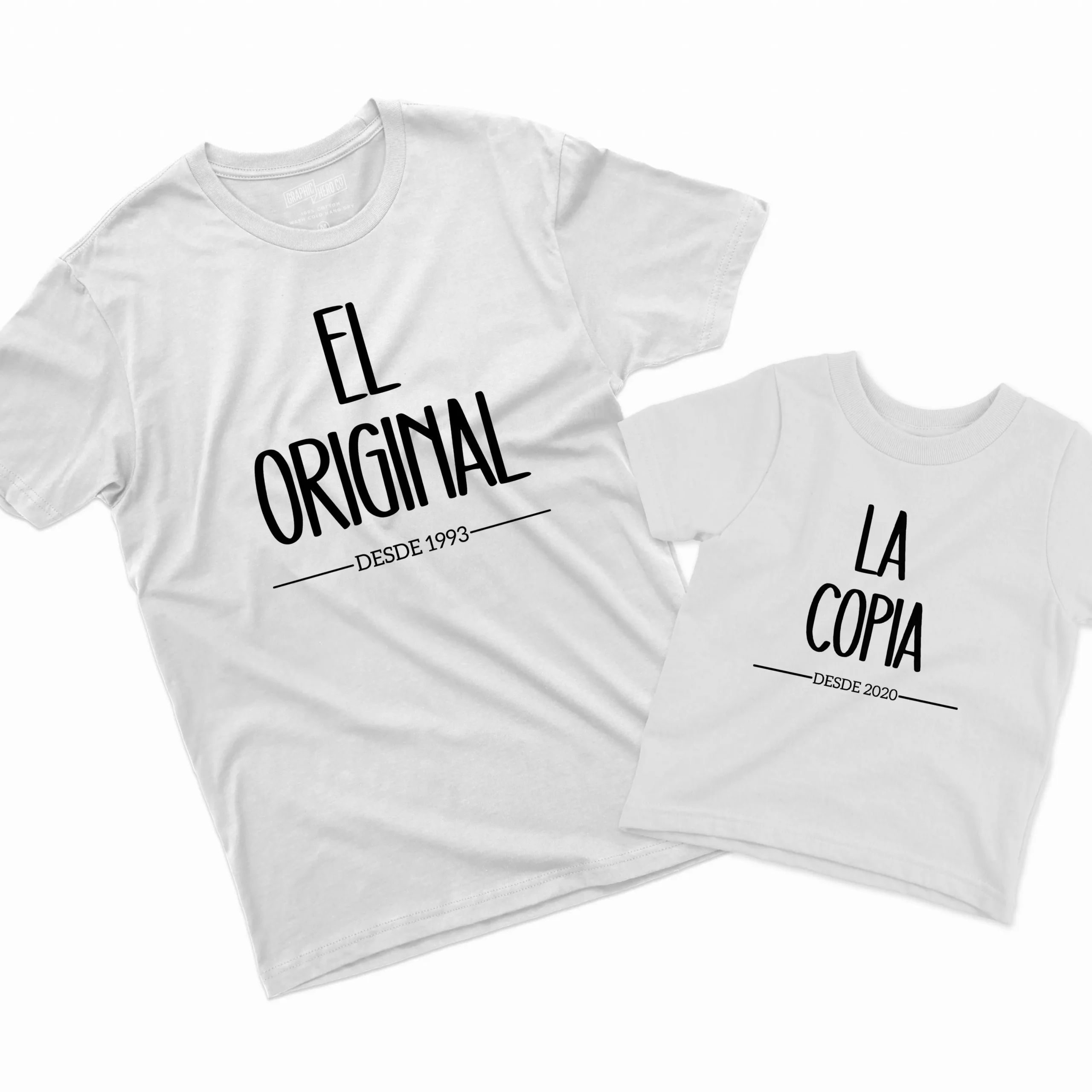 Camisetas Padre e Hijo El Original La Copia