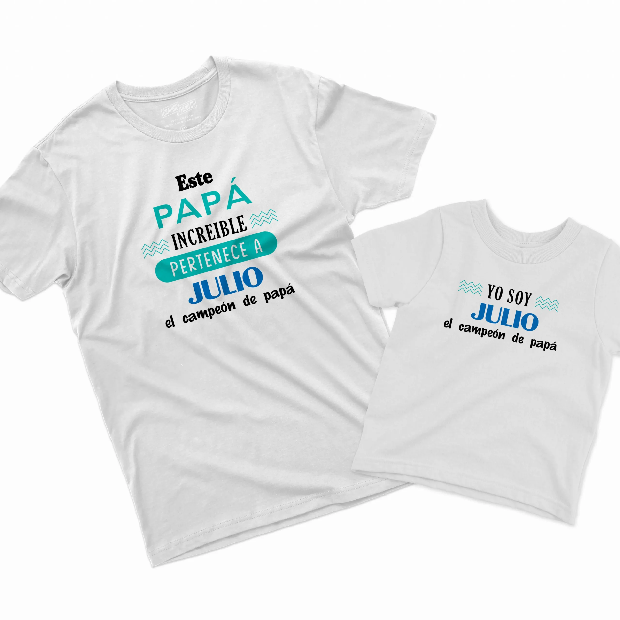 Camisetas Padre e Hijo Yo Soy El Campeón de Papá