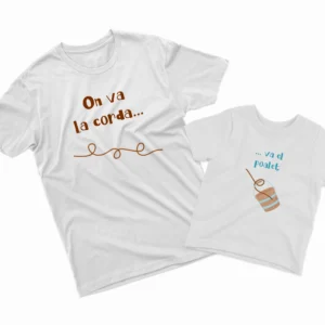 Camisetas Padre e Hijo On va la corda va el poalet