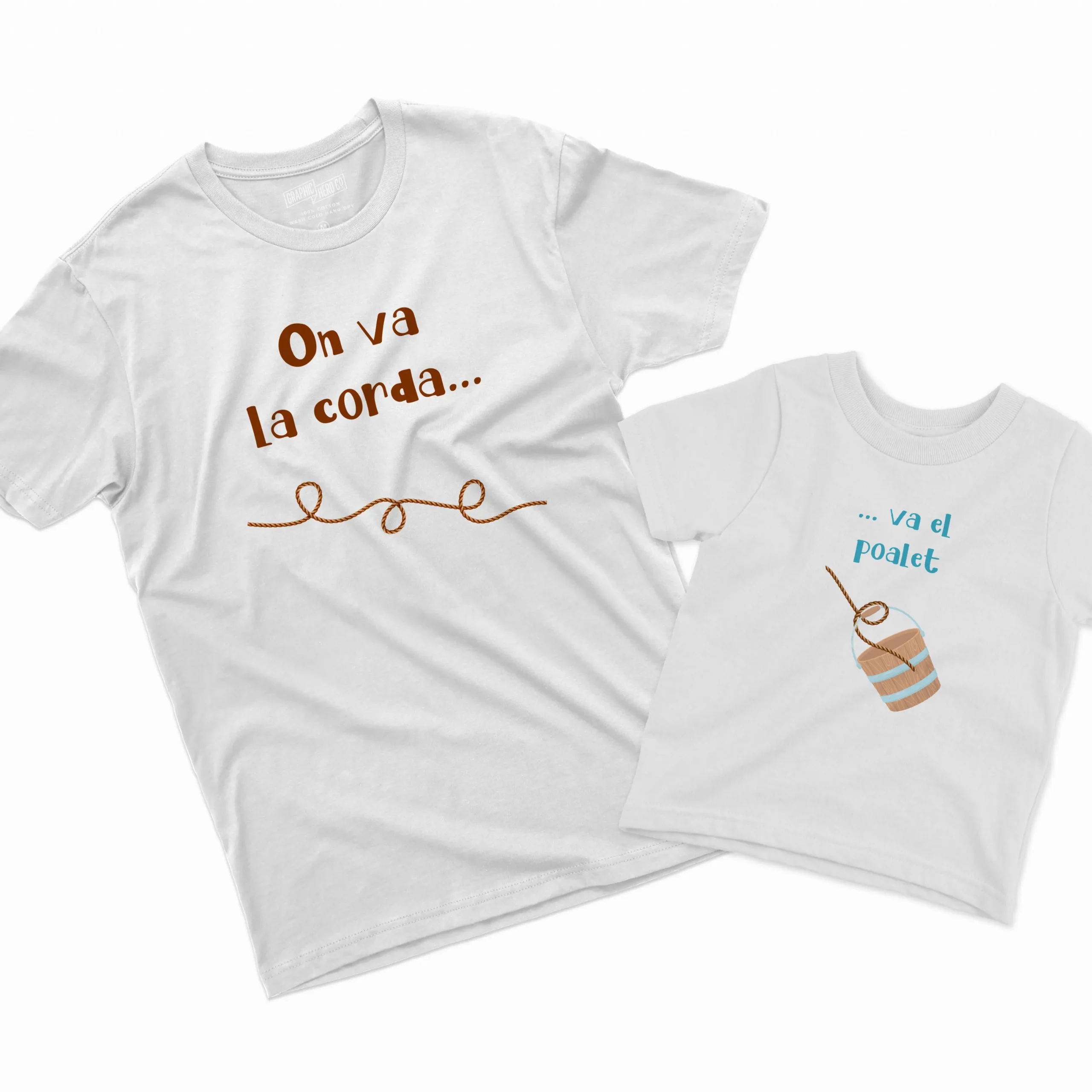 Camisetas Padre e Hijo On va la corda va el poalet