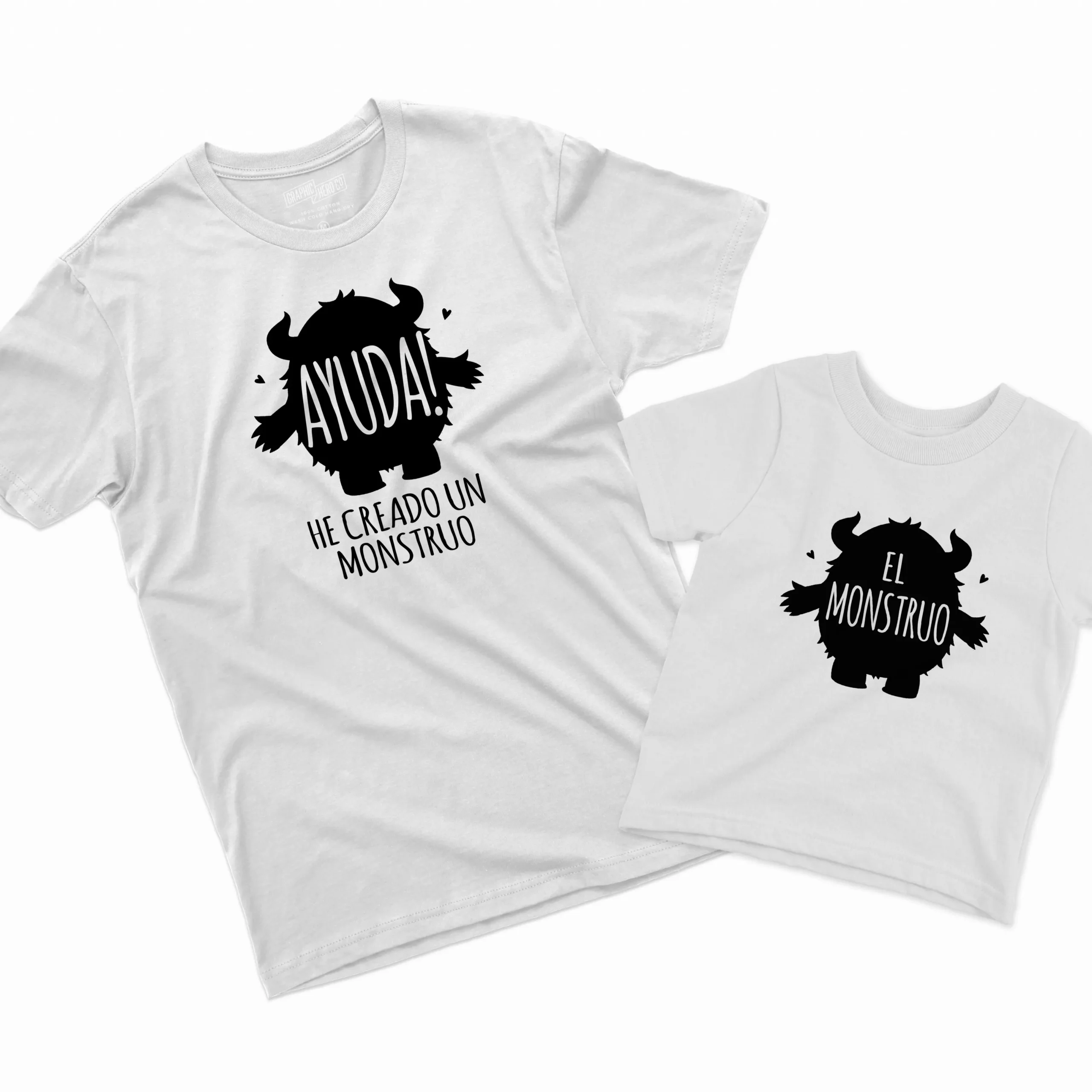 Camisetas Padre e Hijo Ayuda He creado un monstruo