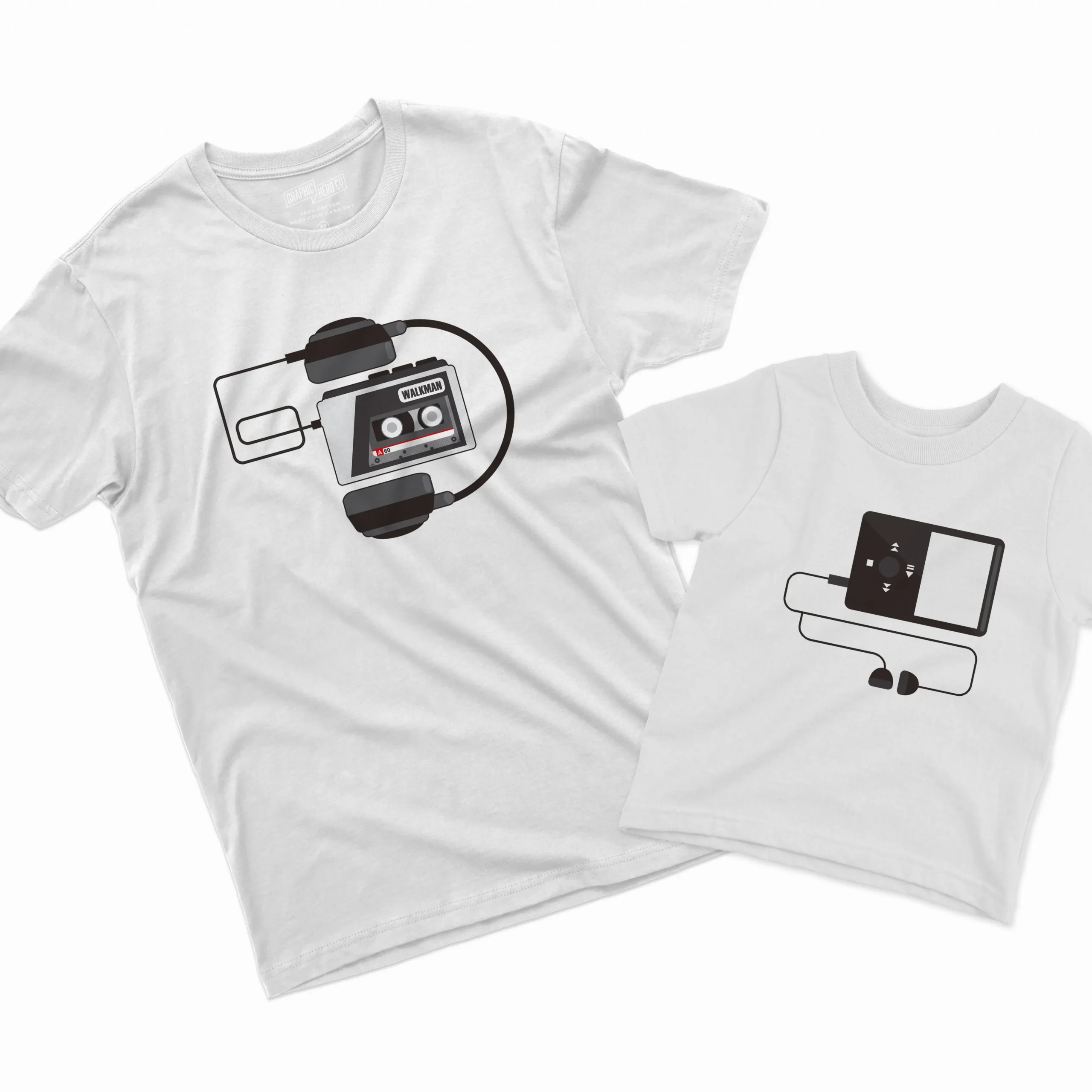 Camisetas Padre e Hijo Reproductor Música