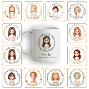 Taza Blanca personalizada Niña Comunión