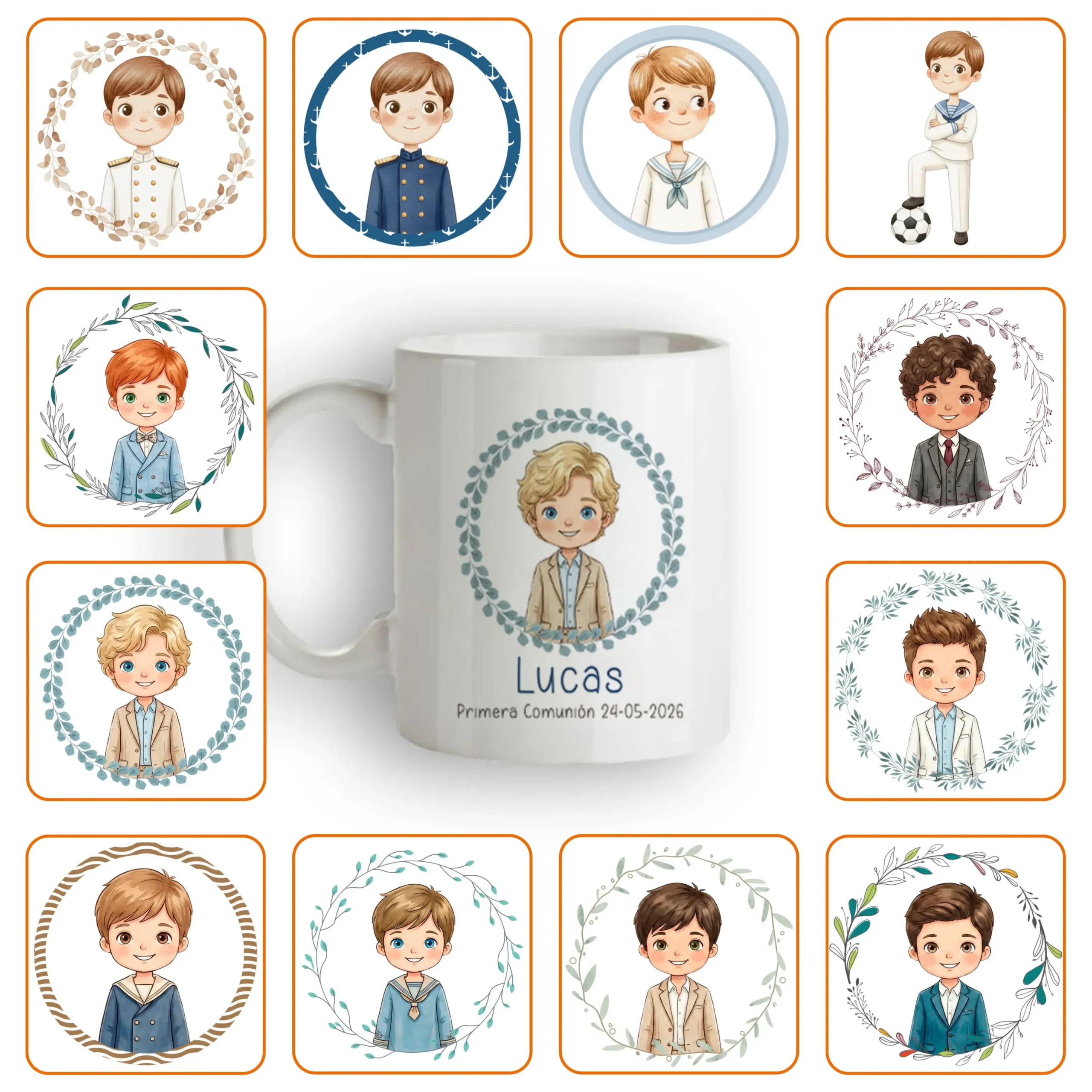 Taza Personalizada Niño Comunión