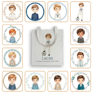Bolsa Tote Bag Personalizada Niño Comunión