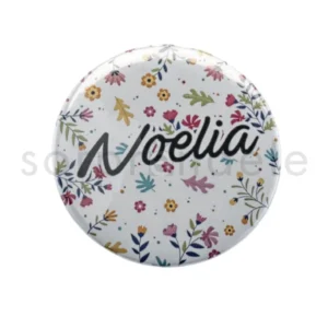 Espejo Florecitas Personalizado Nombre