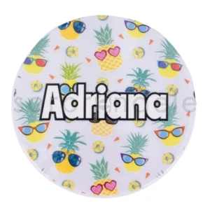 Espejo Doble Flores Personalizado