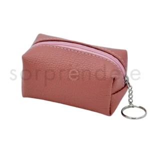 Monedero Llavero Rosa