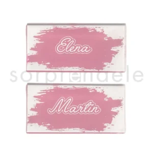 Marcasitios Metacrilato Transparente Rosa