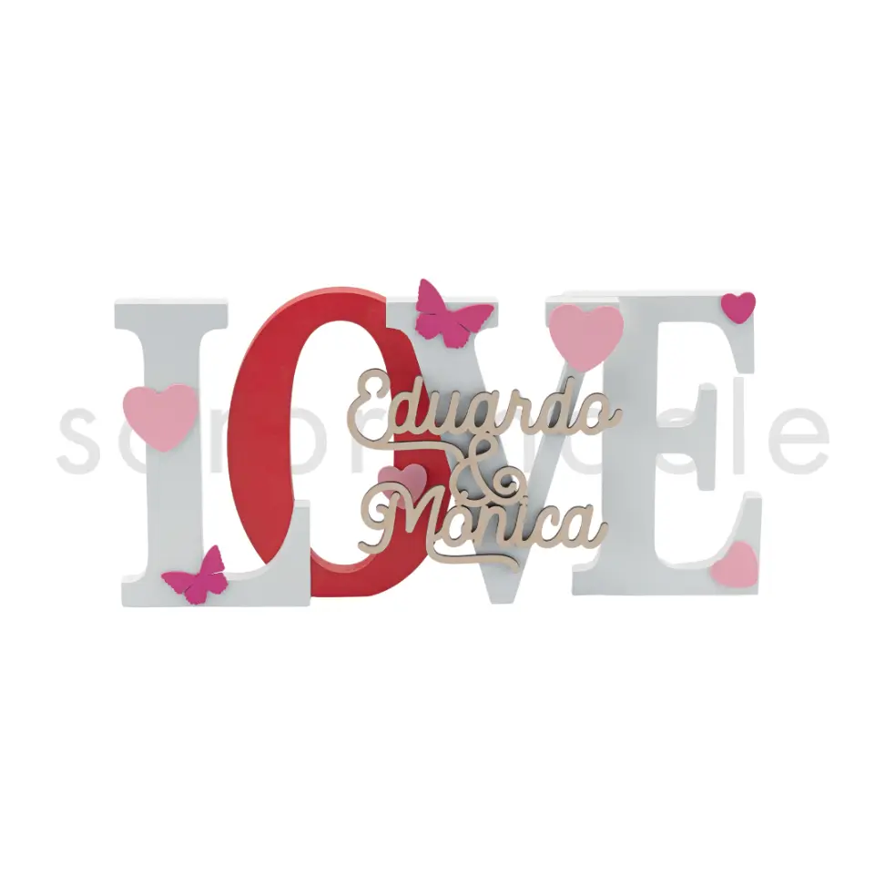 Deco Love Madera Personalizado