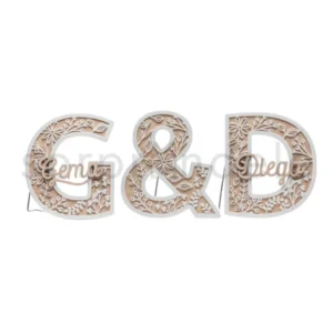 Set Iniciales Personalizado Con Soporte