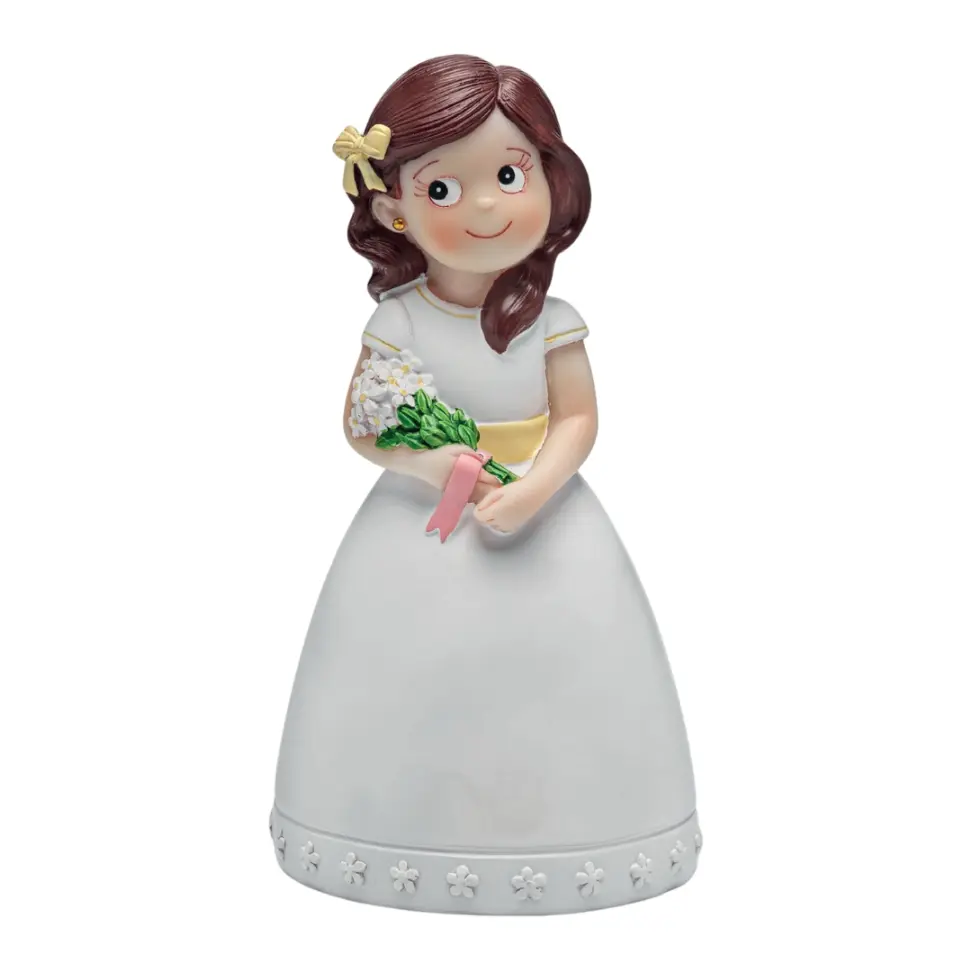 Figura Niña Comunión Ramo