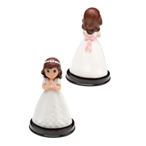 Figura Niña Comunión Vestido Flores