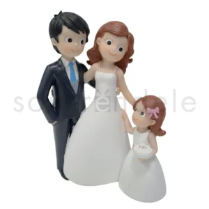 Figura de Novios con Niña
