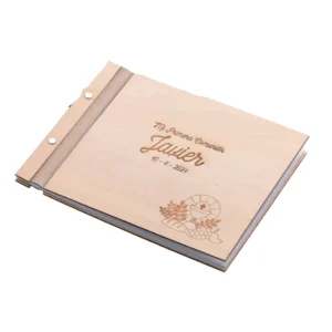Libro de Firmas Madera Comunión Marfil