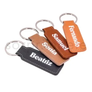 Llavero Polipiel Nombre Blanco