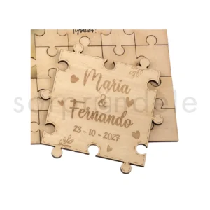 Puzle de Deseos Madera Corazones