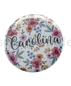 Espejo Flores Personalizado Nombre