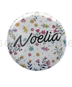 Espejo Florecitas Personalizado Nombre