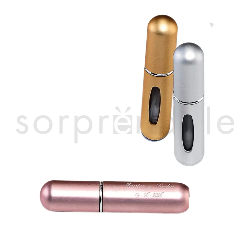 Perfumador Aluminio con Bomba de Recarga