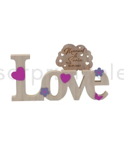 Deco Love Madera Novios Personalizado