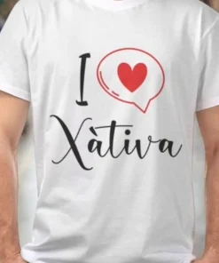 Camiseta “I Love Xàtiva” – Souvenir imprescindible