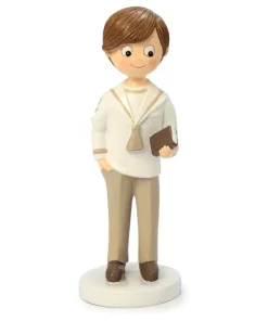 Figura Comunión marinero camisa beige mano en bolsillo