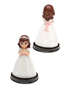 Figura Niña Comunión Vestido Flores