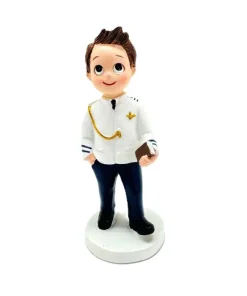 Figura para pastel Comunión Almirante blanco