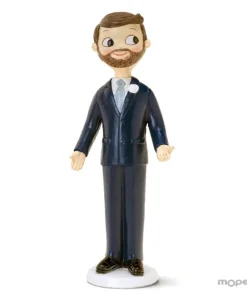 Figura para pastel novio con barba