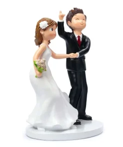 Figura pastel Boda novios vaya juerga