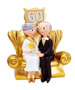 Figura pastel Pop&Fun Bodas de Diamante 60 Años