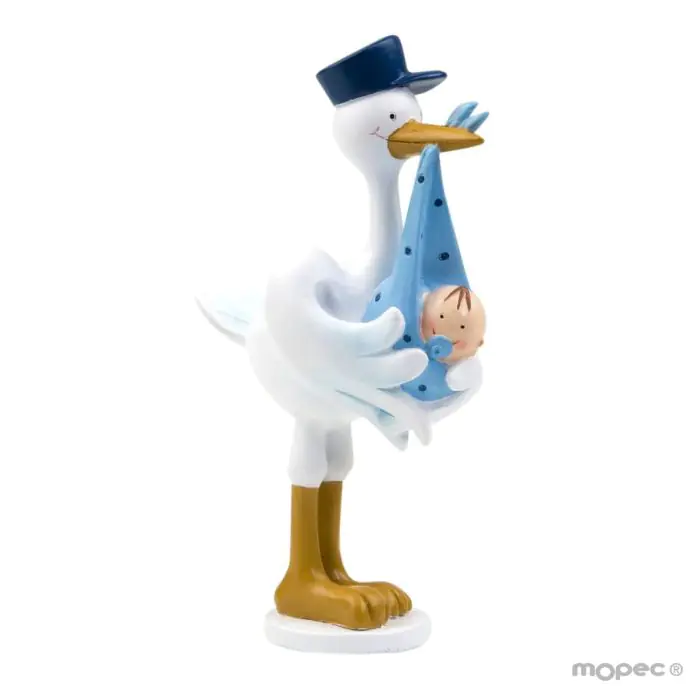 Figura pastel cigüeña amorosa Pit