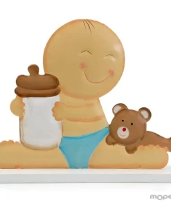 Figura pastel de metal Pit con biberón