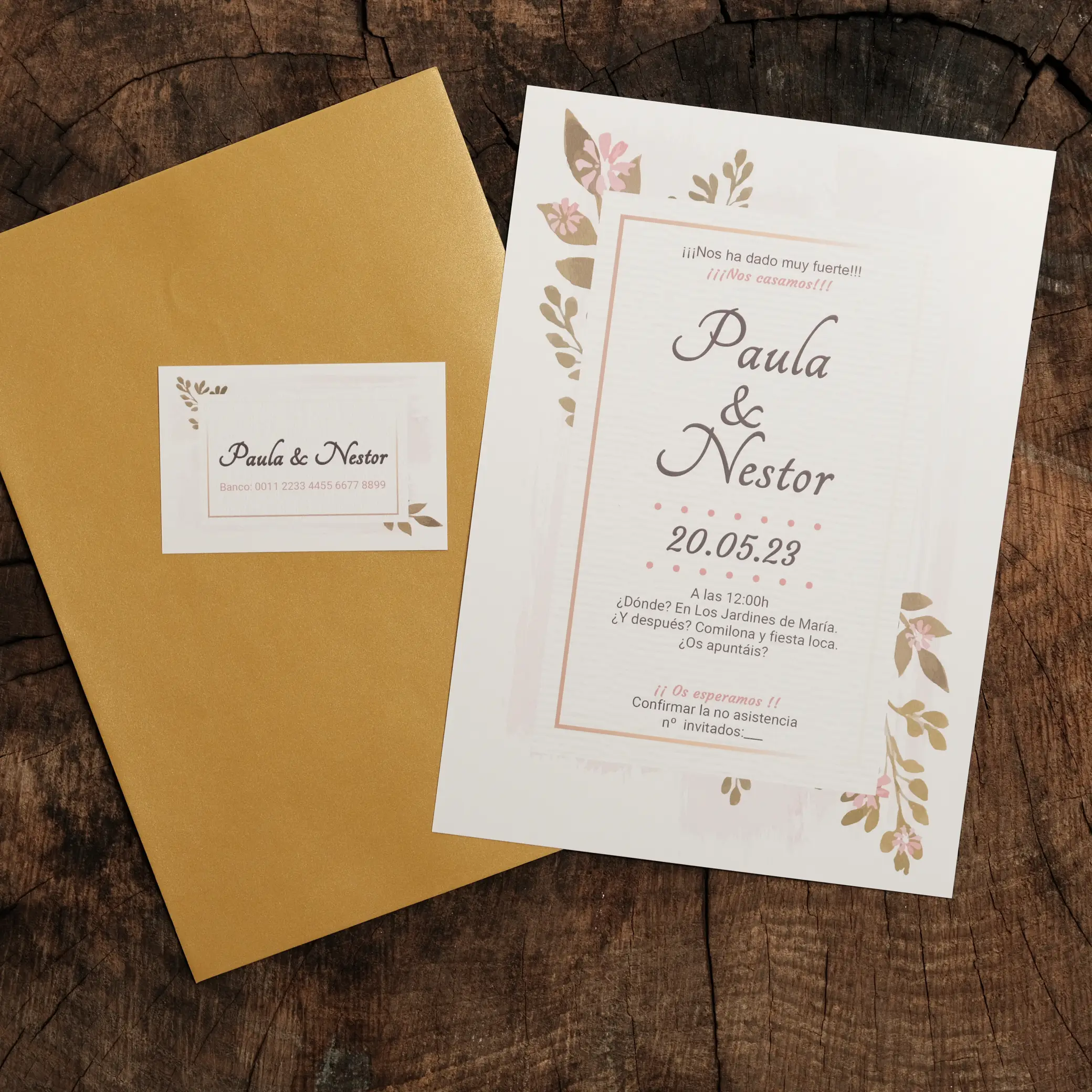 Invitación de Boda 085