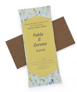 Alternative view of Invitación Boda Tableta de Chocolate