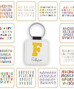 Llavero Cuadrado Polipiel con el Diseño que elijas