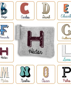 Monedero Fieltro personalizado con Inicial