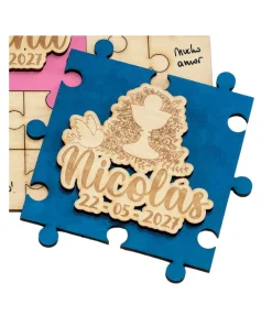 Puzle De Deseos Madera Cáliz Azul