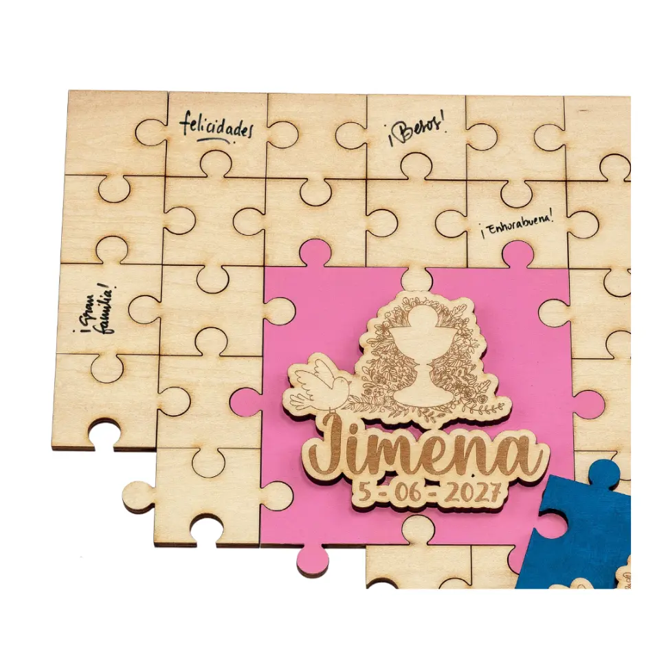 Puzle de Deseos Madera Cáliz Rosa
