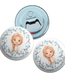 Chapa Imán/Abridor Comunión Niña Personalizada