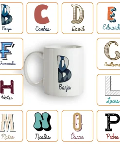Taza personalizada con Inicial