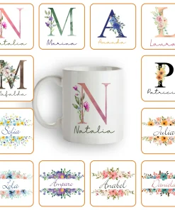 Taza blanca Personalizada con diseño elegido