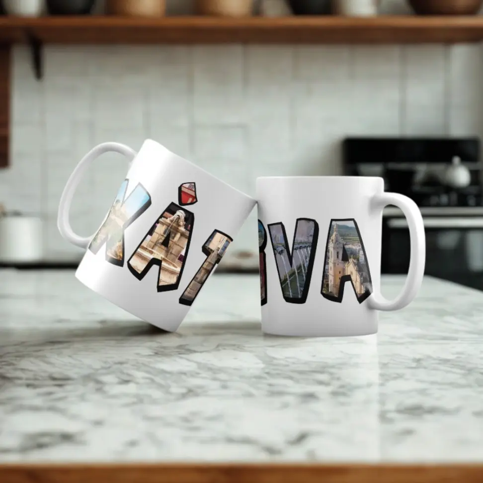 Taza XÀTIVA ilustrada – Letras con monumentos